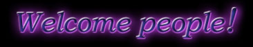 welcome people!